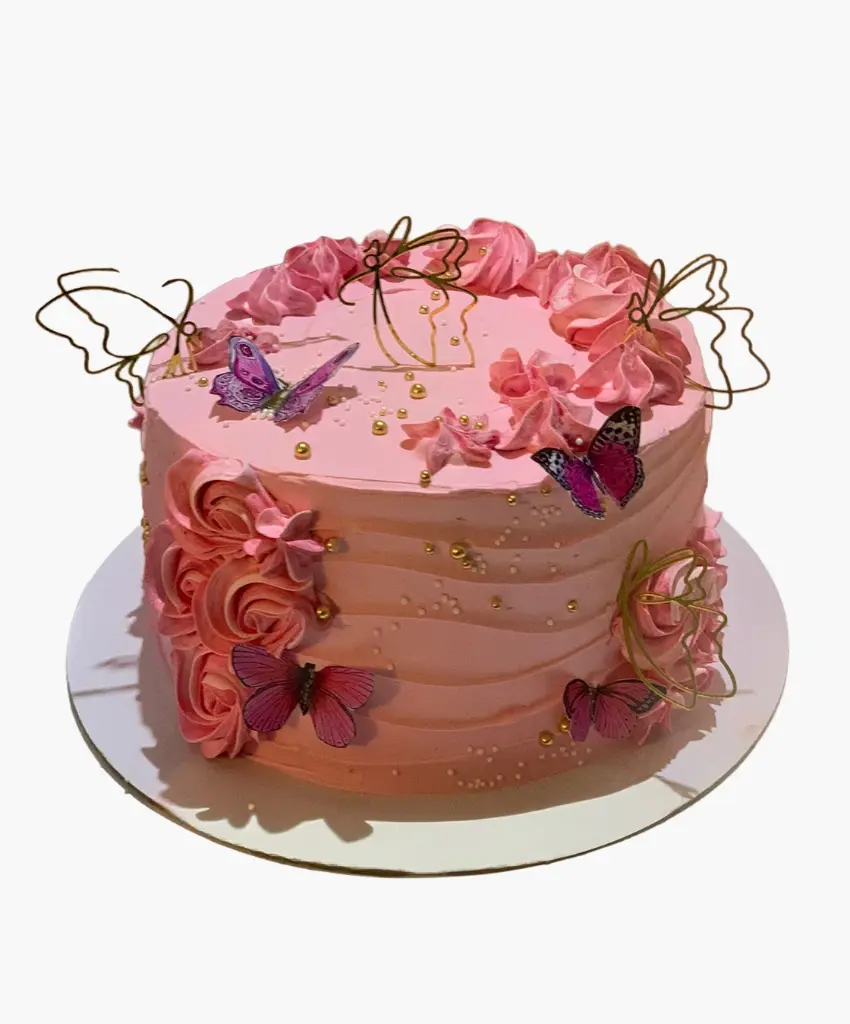 Butterfly Garden Cake