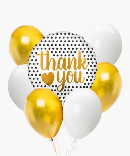 [FOIL BALLOON * 1 LATEX BALLOON * 6] THANK YOU BALLOON BUNCH
